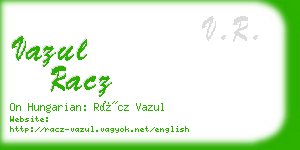 vazul racz business card